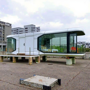ホームステイパークスクールホテル屋外用環境にやさしいポータブルプレハブコンテナハウスナチュラルスタイルヴィラカプセル
