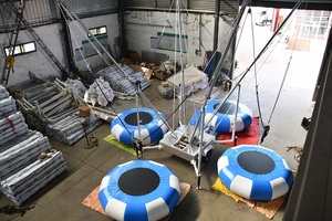 Công viên giải trí cưỡi trẻ em lớn bungy 4 người nhảy <span class=keywords><strong>Inflatable</strong></span> nhảy Bungie <span class=keywords><strong>Bungee</strong></span> Trampoline để bán - Product Image 3