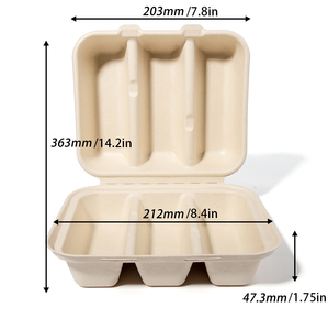 Hộp đựng <span class=keywords><strong>taco</strong></span> sinh học phân hủy được làm từ bã mía, tùy chỉnh, dùng một lần, dành cho nhà hàng <span class=keywords><strong>taco</strong></span> - Product Image 3
