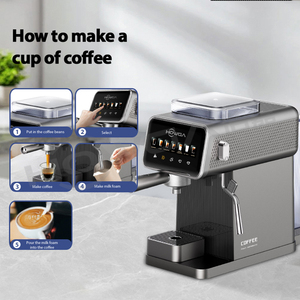 Nuovo arrivo di fascia alta per uso domestico semi-automatico Smart Touch Screen macchina per caffè Espresso con infuso e sistema di macinazione - Product Image 3