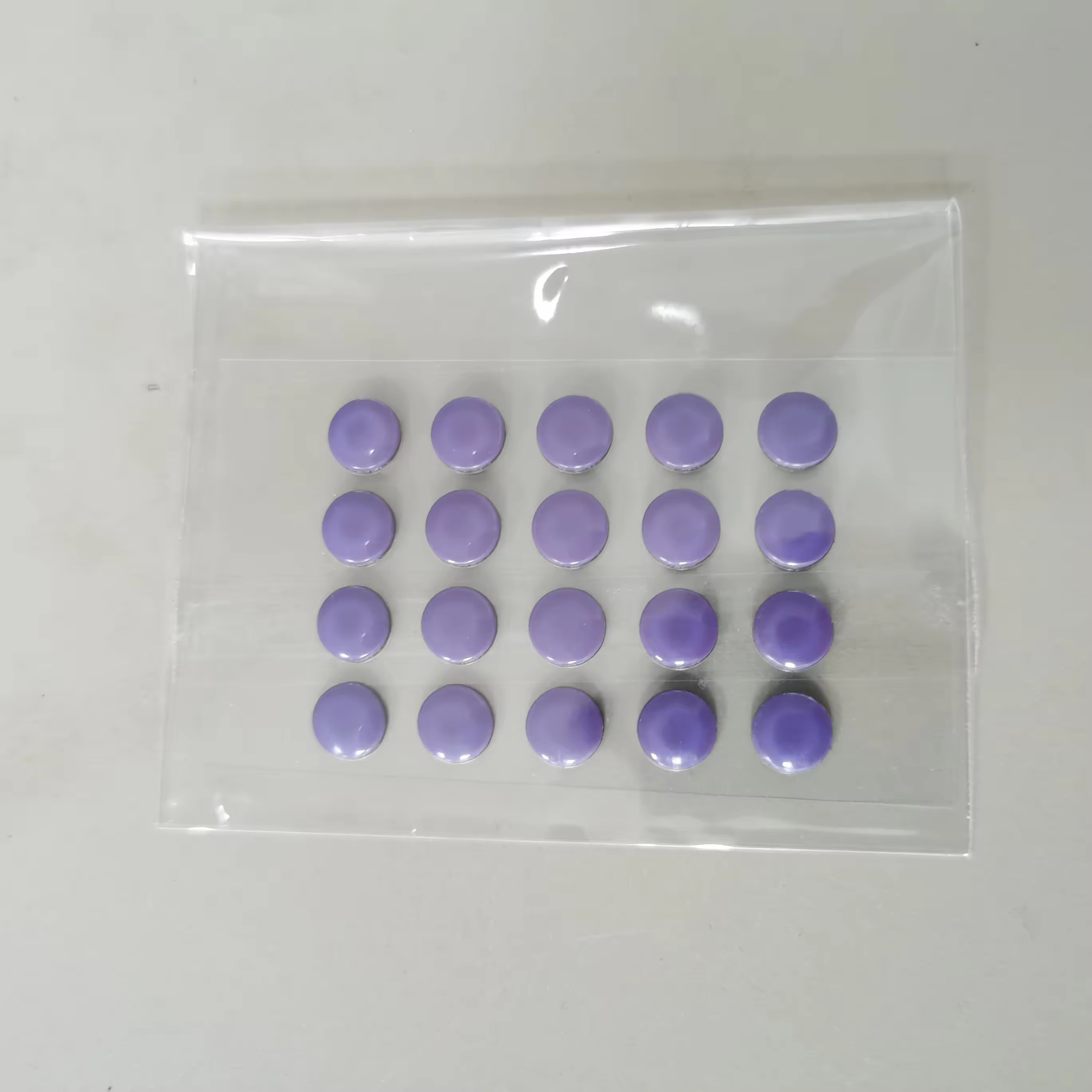 20pcs-6.5mm Purple Control + Silence