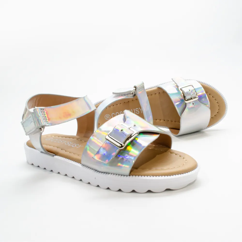Ambition nuove scarpe da principessa slip-on suola morbida traspirante sandali per bambini sandali con plateau per bambini