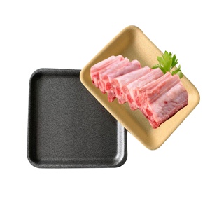 可生物降解的pa新鲜水果冻肉鸡鱼食品托盘黑色白色黄色泡沫托盘