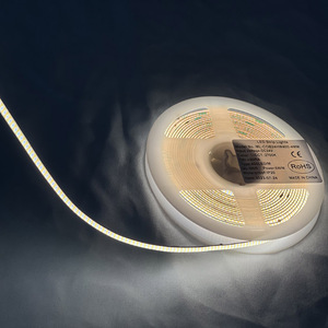 Süper parlak COB esnek LED şerit ışık DC12V 24V 320LEDs Dotfree 2200K 2400K 2700K uzaktan kumanda ve IP67 ile" - Product Image 2