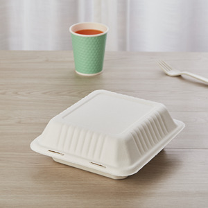 ภาชนะใส่อาหารแบบใช้แล้วทิ้งกล่องเยื่อชานอ้อยสำหรับร้านอาหาร - Product Image 3