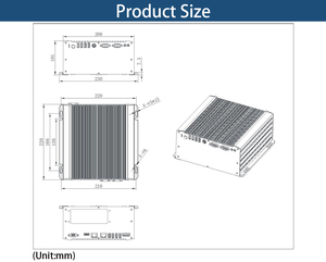 コンピュータアクセサリーpcap ddr3工業用パネルpc 2xCOM 8xUSB 2xLAN産業用組み込みコントローラ付き - Product Image 6