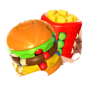 Creative Educational Decompression <strong>Toy</strong> Burger for <strong>Rubik's</strong> Cube French Fries for Magic Beans-Unique New Rotating Ball for Kids - Product Image 6