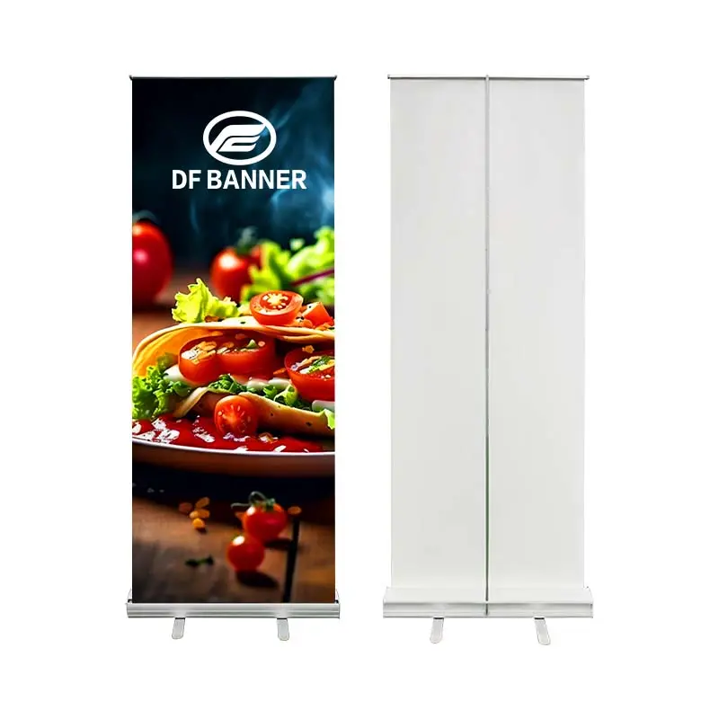 Logo personalizzato di alta qualità Roll up Banner Stand portatile in alluminio Display pubblicitario esterno per mostre stampe mobili