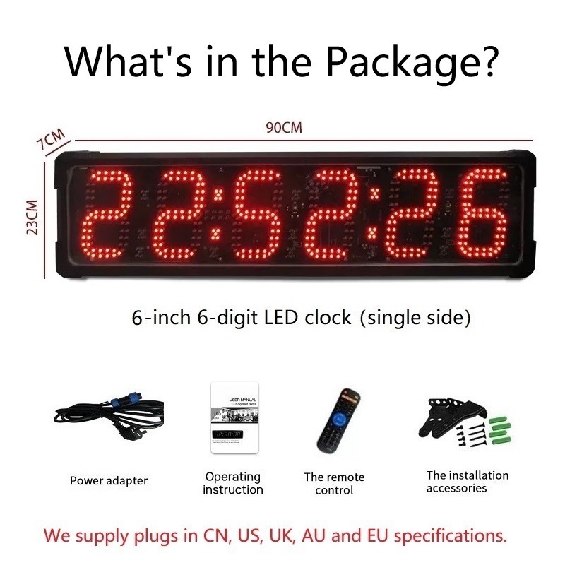 Simple face, LED rouge