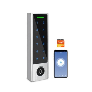 Waterproof Ip66 TUYA TTLOCK APP Smart Touch Keypad Password Standalone RFID <strong>Card</strong> Acess Control Reader with Door Bell