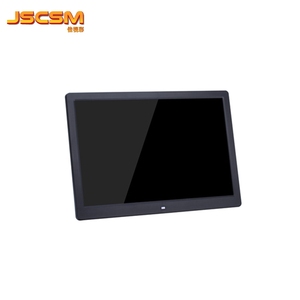 Top fabbrica vendita diretta 15.4 pollici cornice digitale con riproduzione Video e funzione orologio 1080P per la promozione del negozio