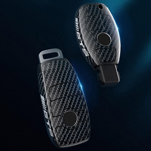 Araba aksesuarları moda koruyucu karbon araba anahtarı durum için Benz A B C E R G S Class E200 E400 E63 W213 S550 S560 C260 A200 W206 - Product Image 6