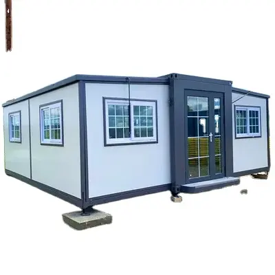 Prefab Opvouwbare Uitschuifbare Container Huis Voor Wonen Kantoor Ziekenhuis Snel Monteren Container Huis 2 Slaapkamer Gezinswoningen
