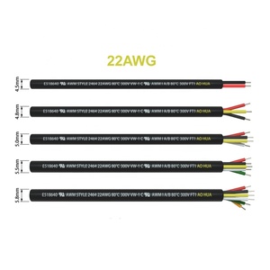 UL2464 18AWG 20AWG 22AWG 24 AWG bakır elektrik teli 2 çekirdek 3 çekirdekli 4 çekirdekli iletken PVC kablo - Product Image 1