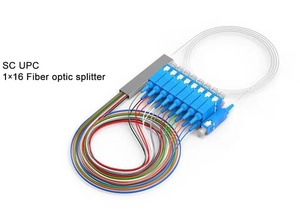 Mini tipo SC/UPC/APC tubo de acero fibra óptica PLC divisor actualizado FTTH 4G TCP WiFi redes 1/2x2 1x4 G657A 0,9mm