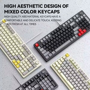 T-WOLF T50 85% RGB Wired Mechanical <strong>Keyboard</strong> 97 <strong>Keys</strong> with Blue Switch <strong>Custom</strong> Keycap Hot Swappable USB New Product - Product Image 5