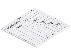 Thước Chần Bằng Nhựa Acrylic Bộ Dụng Cụ May Vá Thủ Công Thước Hình Thang Hình Kim Cương Hình Lục Giác Hình Tam Giác 45 Độ 60 Độ - Product Image 4