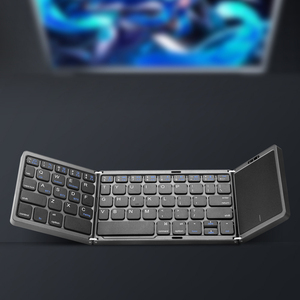 B089 Ultra Slim Faltbare kabellose Mini-Tastatur in voller Größe für Tablet-Laptops-Neu - Product Image 4