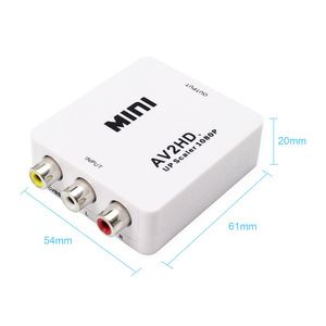 Quality Mini HDTV 4K <strong>Input</strong> to 3 RCA Audio Video AV CVBS 1080p <strong>Output</strong> Converter Box for Computer DVD to HDTV