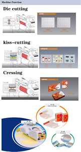 เครื่องตัดและตัดแบบไดคัทเครื่องตัดแบบครึ่งแผ่นสติกเกอร์ฉลาก - Product Image 3