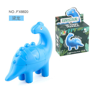 Commercio all'ingrosso educazione decompressione Fidget Finger Puzzle Mini dinosauro pieghevole cubo magico - Product Image 2