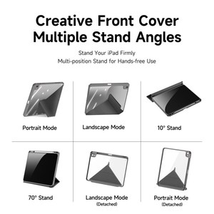 DUX DUCIS Tablet Case for <strong>iPad</strong> 10.9 2022 Magi <strong>2</strong> in 1 Leather PC TPU Auto Wake Sleep Feature <strong>Cover</strong> V Fold Stand - Product Image 5