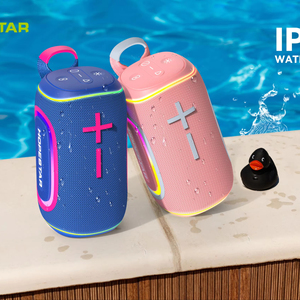 HOPESTAR P62 Portable Wireless Bass Speaker <strong>True</strong> Stereo RGB LED TF Card FM USB Stereo Subwoofer Speaker Mini Function