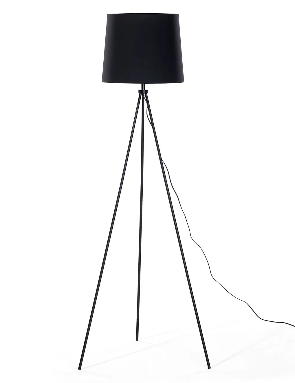 Contemporary Black Tripod Floor Lamp Without Shade Standing Lamp for Living Room Led Iron Floor Lamp