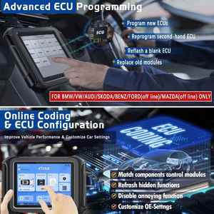 2023 XTOOL D9S Pro Conexión Wifi Auto Car Scanner Topología Mapeo Programación clave 42 Funciones de servicio CAN FD DoIP PK D9 PRO