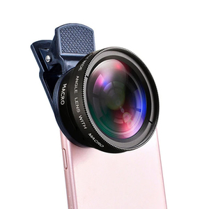 ベストセラー高品質2in1電話レンズキット0.45x超広角および携帯電話用携帯カメラ用マクロレンズ携帯電話用 - Product Image 1