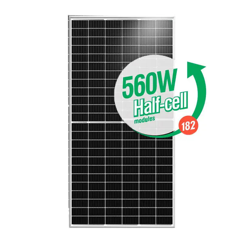 25 лет гарантии, 400 Вт, 500 Вт, 540 Вт, 550 Вт, 600 Вт, 700 Вт, монокристаллическая полуэлементная солнечная панель для системы солнечной энергии