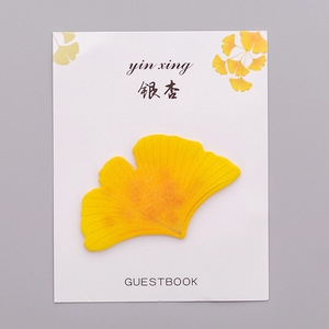 28 Tờ Lá Rơi <span class=keywords><strong>Maple</strong></span> Ginkgo Lá Ghi Chú Lịch Trình Tự Dính Ghi Nhớ Pad Ghi Chú Dính Bookmark Kế Hoạch Dán - Product Image 5