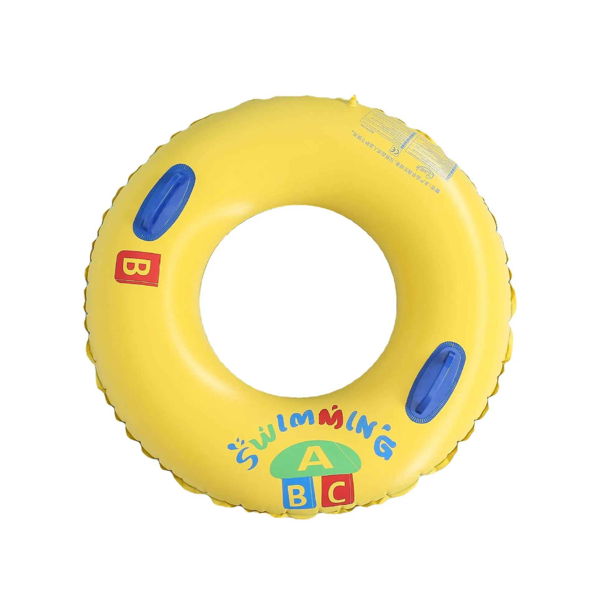 B01 ragazza per adulti vacanze estive spiaggia festa piscina acqua pally giocattolo tubo gonfiabile giallo ABC nuoto anello pcp scuba