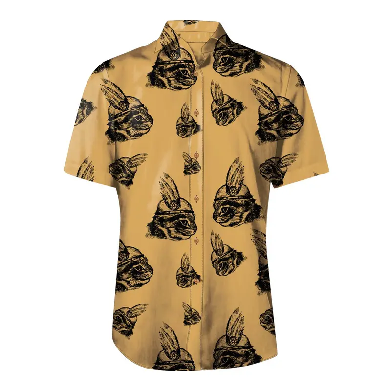Batik hemden Hawaii Blume benutzer definierte Muster gedruckt Hemd Männer