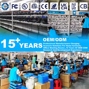 ปลั๊กแบนชาร์จเร็วเฟอร์นิเจอร์เต้าเสียบไฟปิดภาคเรียนซ็อกเก็ตปิดภาคเรียนพร้อมปลั๊ก AC 2พอร์ต USB 1 Type-C - Product Image 6