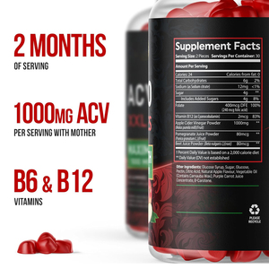 איכות גבוהה ketto acv עיכול gummies ניקוי רעלים שריפת שומן תמיכה למבוגרים שליטה במשקל תפוחים סיידר vinger