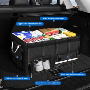 Custom Logo Heavy Duty High Capacity Collapsible Car <strong>Trunk</strong> Storage Organizer Box Large <strong>Drive</strong> Auto Car <strong>Trunk</strong> Organizer Foldable - Product Image 2