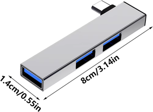 USB C USB 3.0 2.0 HUB alüminyum 3 Port tip-c taşınabilir USB uzatma USB3.0 USB2.0 HUB genişleme PC Laptop için - Product Image 3