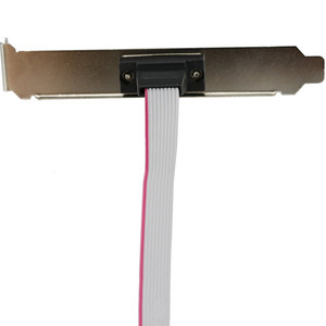 แผงคอมพิวเตอร์ IDC 10ขาต่อ DB9สายพีซีเคสการติดตั้ง RS232แจ็ค COM - Product Image 4