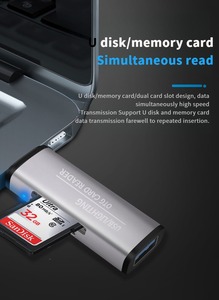 4-in-1 USBカードリーダーUSB3.0OTGミニSDカードリーダーフラッシュドライブMacBookタブレット用TF読み取りアダプター - Product Image 6