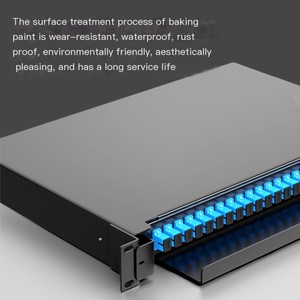 Panel de conexión de fibra óptica de 4 ~ 96 núcleos con conector SC Caja de terminales engrosada tipo tracción estándar nacional para uso FTTH - Product Image 3
