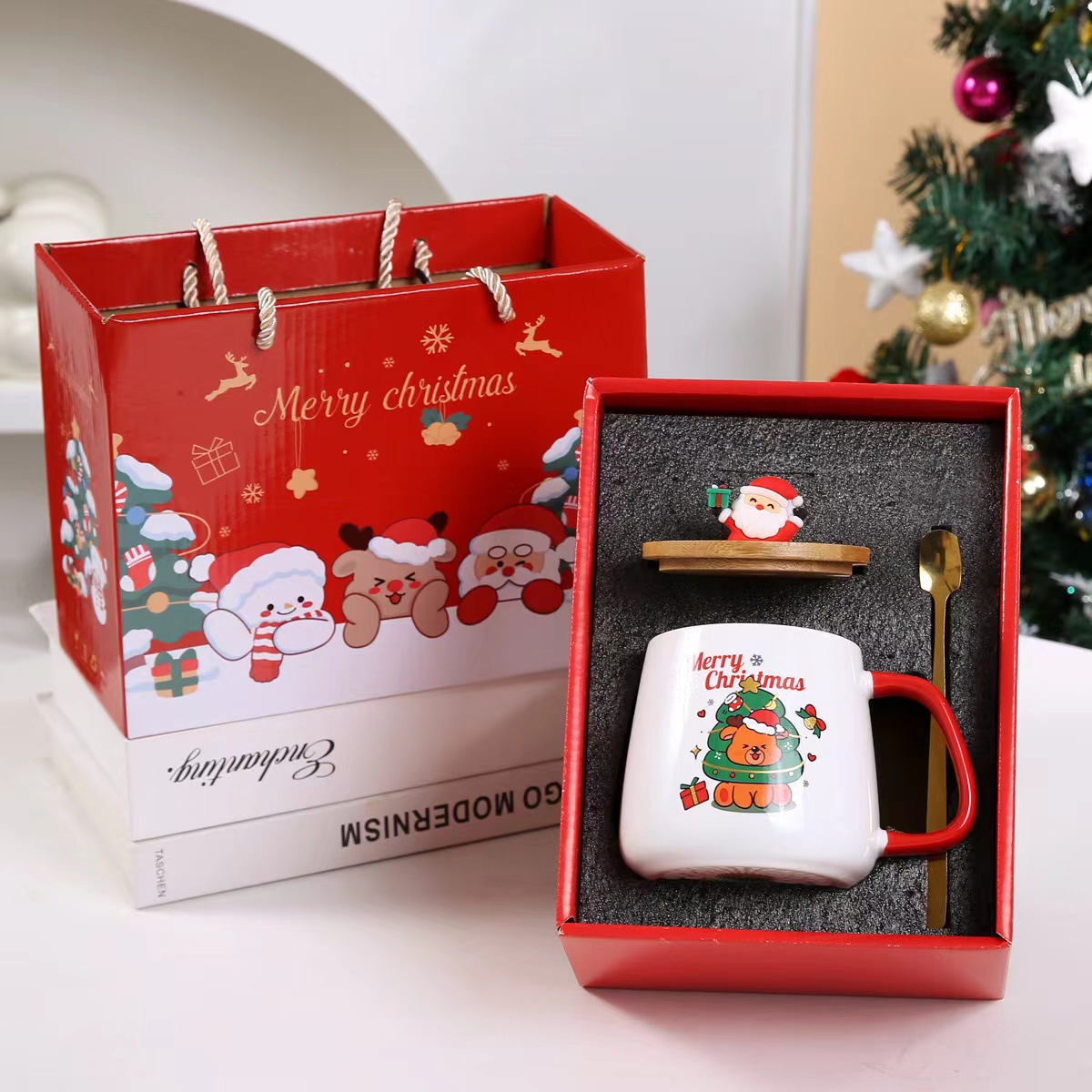 Élan avec cuillère dorée (coffret cadeau)