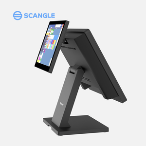 Wcangle совместимый дизайн 15 + 9,7 дюймов Windows/Android POS терминал с быстрым обслуживанием и предложение по низкой цене