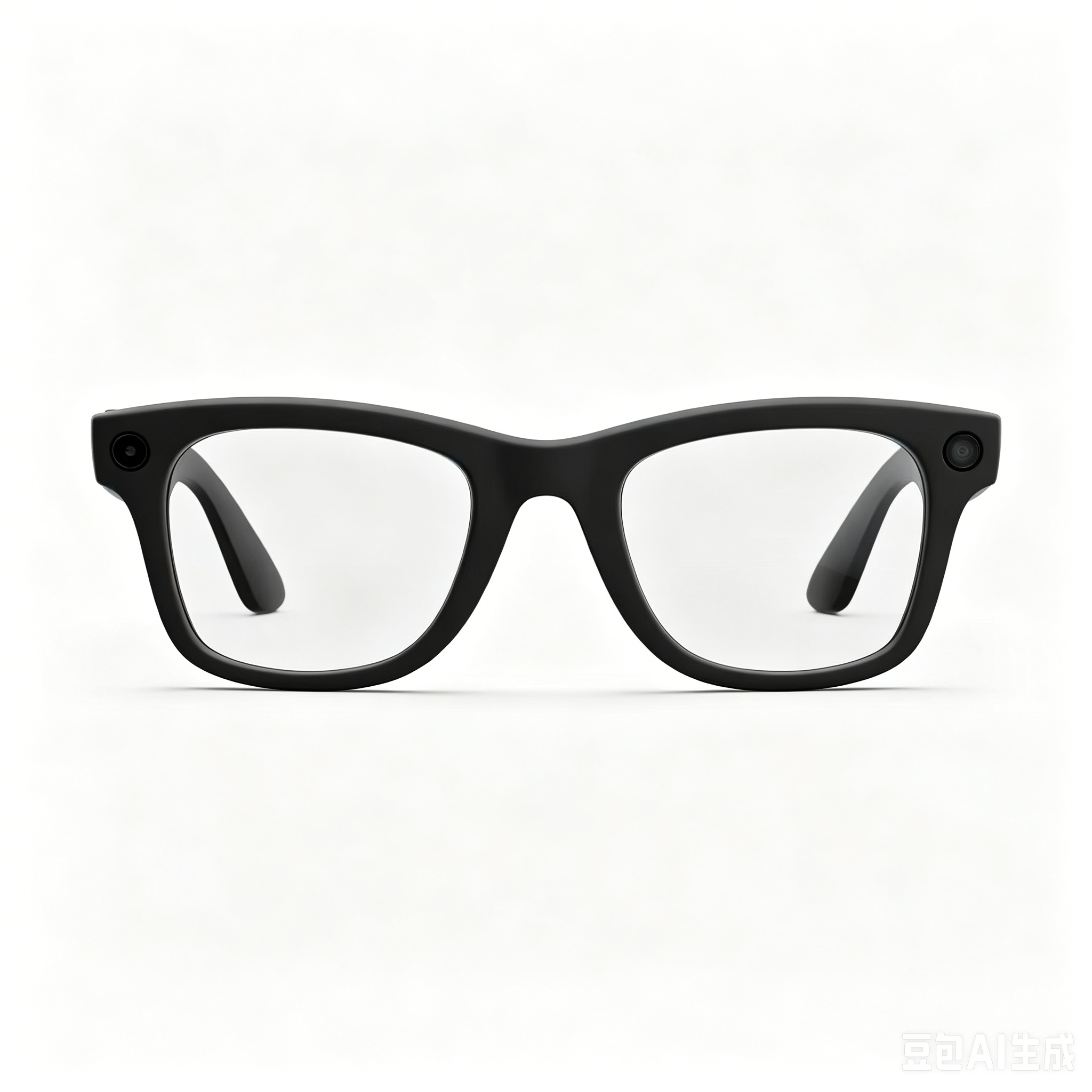 Monture noire + verre transparent anti lumière bleue