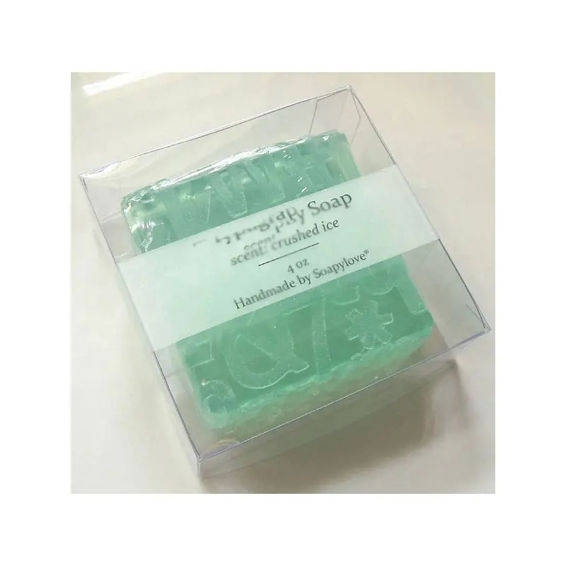 Clear Soap Package Selling -retailing With Plastic Trays Round Box Paper Bar Packaging