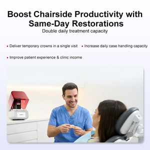 मुस्कान नई स्वचालित 385-405nm dlp दंत प्रयोगशाला 16k lcd राल डेन्चर धातु 3 डी डेंटल इनविसासंरेखित प्रिंटर मशीन - Product Image 6