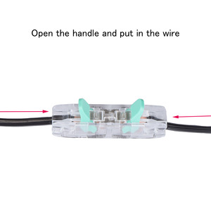 OJ-281 Quick <span class=keywords><strong>Push</strong></span>-<span class=keywords><strong>in</strong></span> Wire Connector 1P Spring <span class=keywords><strong>Terminal</strong></span> <span class=keywords><strong>Block</strong></span> para Conexão Cabo Elétrico