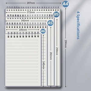 None Flip-up <strong>Notebook</strong> B5 Coil <strong>Notebook</strong> Plaid Grid <strong>Notebook</strong> for High School Students and College Students - Product Image 2