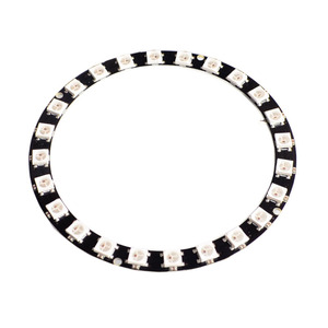 WS2812B modulo striscia 24 bit 24 X WS2812 5050 RGB lampada ad anello a LED con driver integrati Ws2812 RGB 24 - Product Image 1