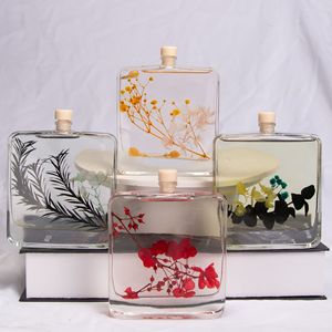 Flint clear 100ml 120ml Small Neck Glass Bottle with Top Cork for <strong>Perfume</strong> Wine Reed Diffuser <strong>DIY</strong> Flower Manufacturer - Product Image 6